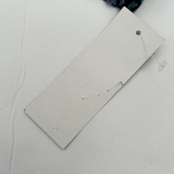 New French Connection Black Blue Floral Blouse Button Down Shirt Womens Size S - Picture 6 of 7